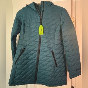Free Country Women's Hooded Puffer Jacket - Dark Teal